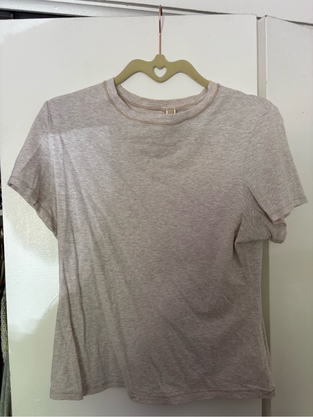 Skims oatmeal heather short sleeve tshirt